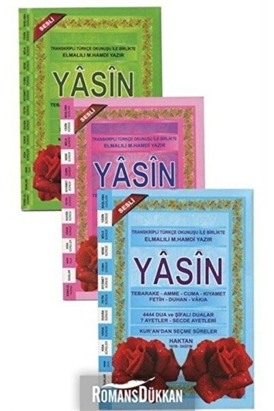 Haktan Yayın Dağıtım Yasin Türkçe Okunuşlu Orta Boy Renkli