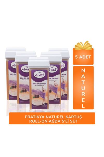 Pratikya Naturel Kartuş / Roll-on Ağda 5’li Set