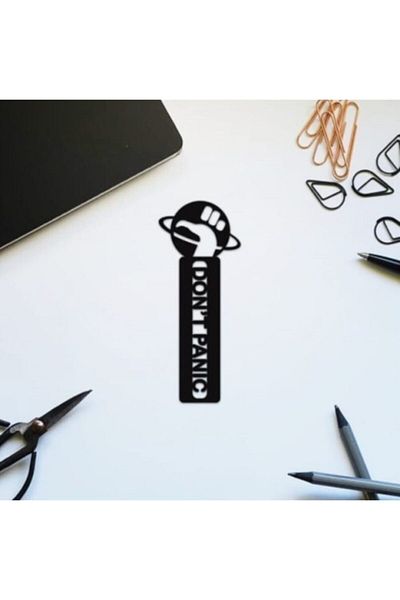 Walldeco Wooden Don'T Panic Bookmark