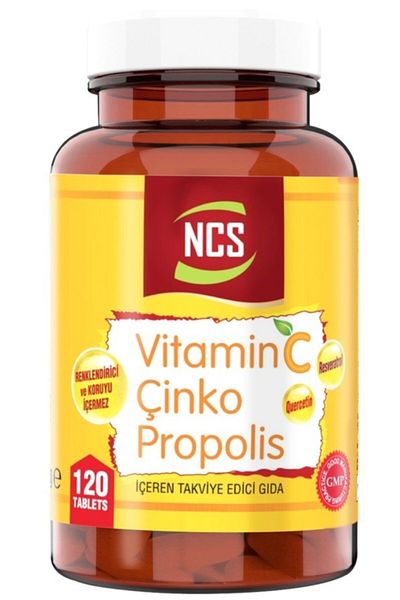 NCS Vitamin C Zinc Propolis 120 Tablets X 2 Pieces Vitamin D Quercetin Resveratrol