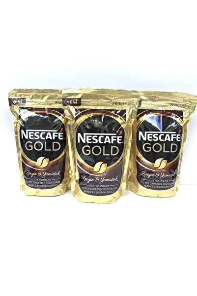 Nescafe 3 Pieces Gold 200 Gr Bag