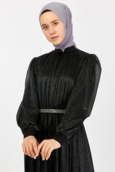 Feyzaofficial Kadın Siyah Tesettür Abiye