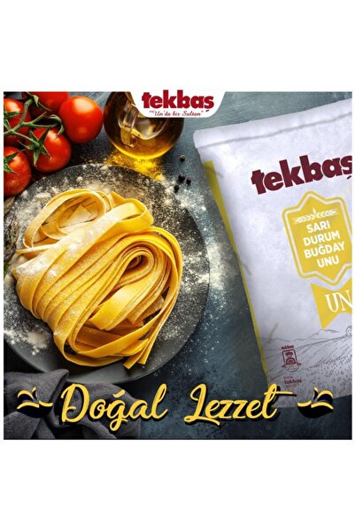 Tekbaş Un Sarı Durum Buğday Unu 5 Kg Makarnalık Eriştelik Un