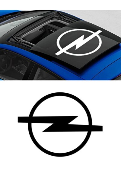 Melek Pazarı 30 X 22 Cm Beyaz - Opel Sunroof Oto Sticker, Araba Sticker