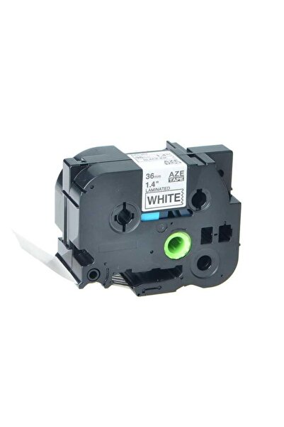 Muadil Brother P-touch 36aze761 Yeşil-siyah Tz-tape 36mm