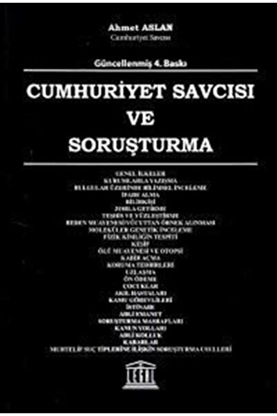 Legal Yayıncılık Cumhuriyet Savcısı Ve Soruşturma