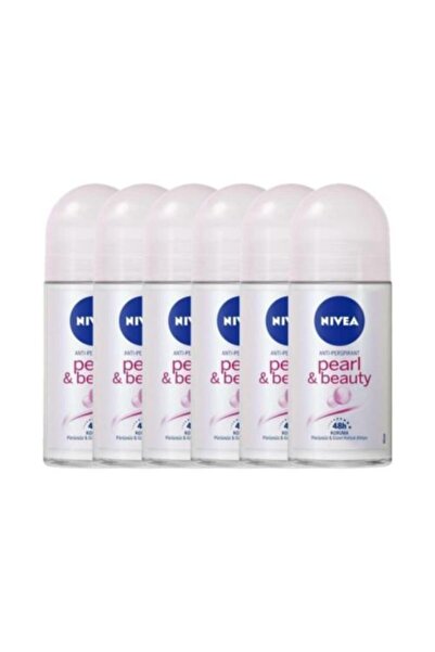 NIVEA Pearly Beauty Roll On Kadın 50 Ml 6'lı Avantaj Paket 1885777777