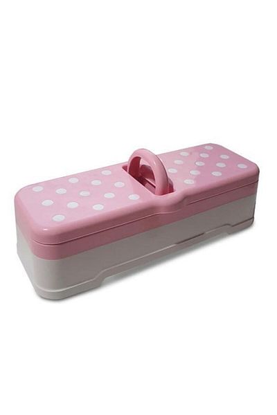 BERONİ 4 Compartments Spotted Lid Spice Rack Seasoning Storage Box