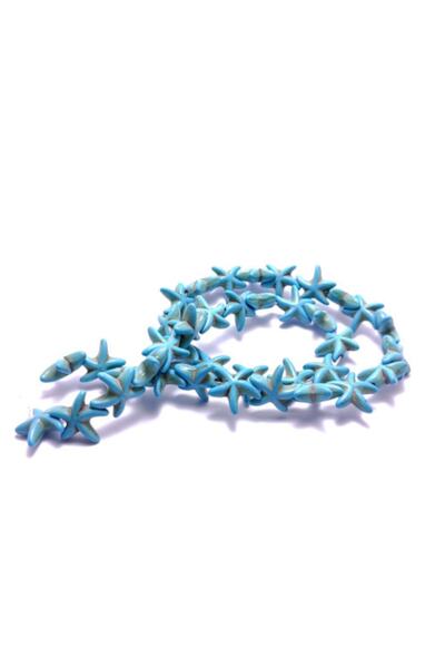 platin hediyelik Model de stea de mare albastră, piatră naturală turcoaz, pia...