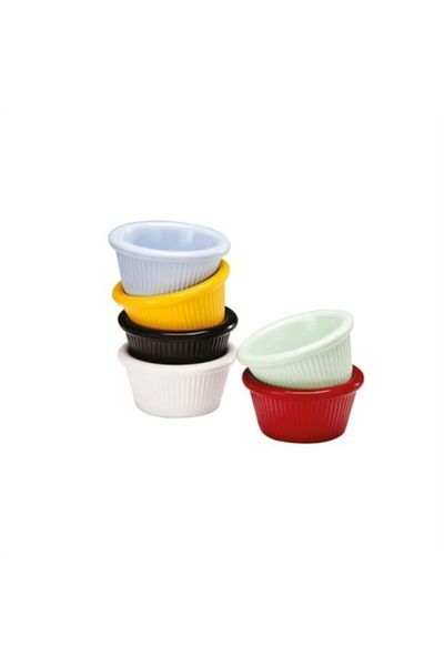 Zicco Minimal Jam Bowl, Sauce Bowl Red 4-Piece 7x3.5 Cm