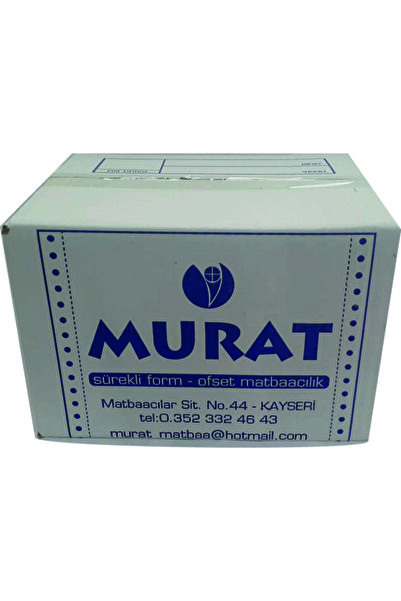 Murat Kağıt Paspas 5,5*24 A5 2 Nüsha 2000 Adet Sürekli Form Bilgisayar Kağıdı