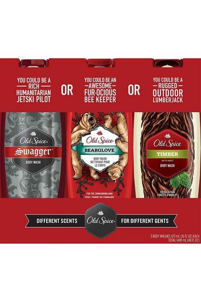 Old Spice Body Shampoo and Cream Set