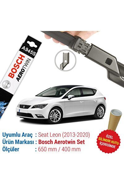 Bosch Seat Leon Silecek Seti (2013-2020 Mk3) Aerotwin A945s