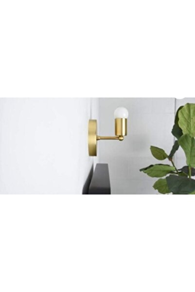 demet habek mylights S Mat Altın Aplik E27 Duylu Rustik Retro Aplik