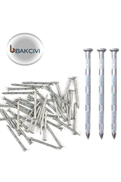 Genel Markalar Bak Çivi Kanallı Beton Çivisi Çelik Çivi 4*50 Mm - 100 Adet Çi...