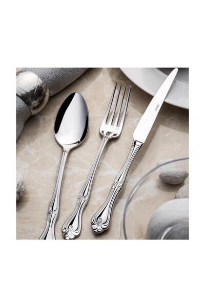 Nehir Lalezar Sade 72 Parça 12 Kişilik Bıçaklı Çatal Kaşık Seti