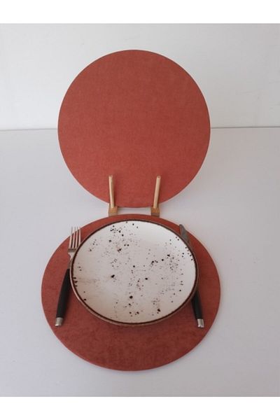 Ayşemce American Service - Set of 2 Supla Tan Colored