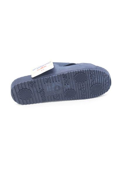GEZER Men's Navy Blue Non-Slip Bathroom Slippers