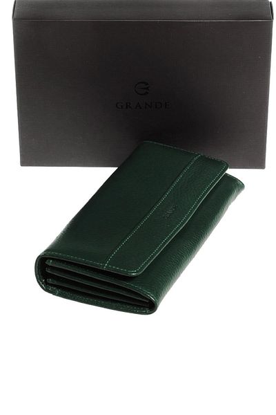 Grande Genuine Leather Women's Wallet Green 2615