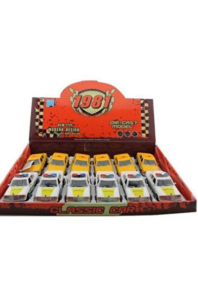 Mega Oyuncak Die Cast Metal Polis-taksi Araba 6632-33m