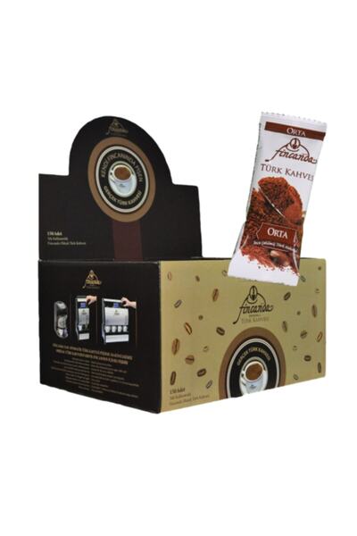 Okkalı Orta Şekerli Türk Kahvesi 150 Adet Tek Fincanlık Paketlerde