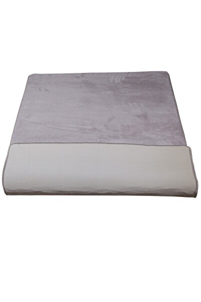 Bonny Home Elite Gray 80x150 Cm Plush Bath Mat Non-Slip Based Pufidik Bathroom Rug Large Size