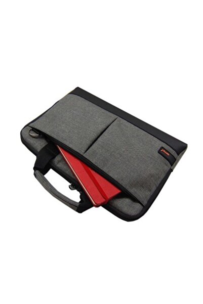 Differ 13-14'' Inç, Gri, Taban Korumalı, Omuz Askılı Notebook Laptop Macbook Çantası