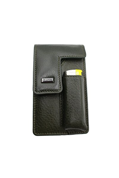 Grande 451 100% Genuine Leather Cigarette Holder Green