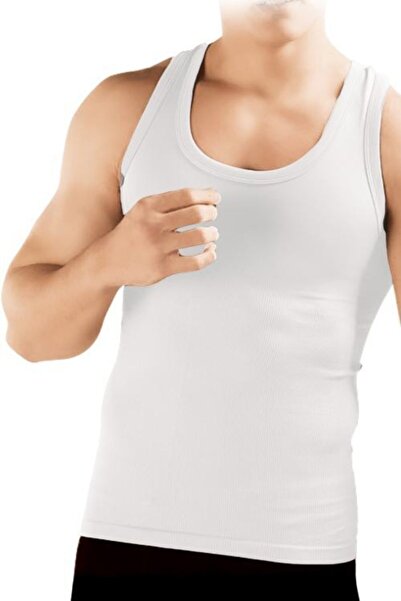 Elite Life Чоловічий білий безшовний корсетний топ