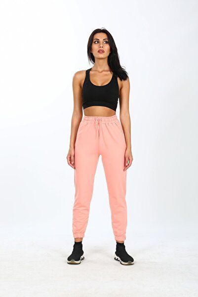 No77 Collection Pink Women's Jogger Sweatpants - Elastic Leg, Two Thread