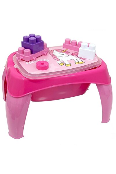 Dolu Unicorn Aktivite Masası 30 Parça Büyük Bloklar