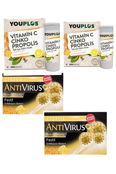Youplus 2 Ad Youplus Vitamin C Çinko Propolis 2 Adet Antivirüs Pastil Cistus ...