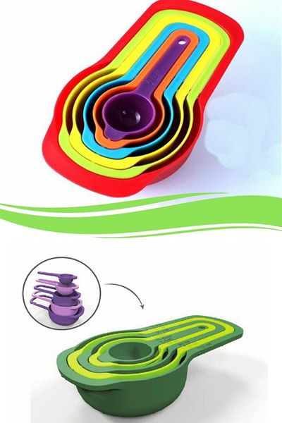 5DM Practical Measuring Spoon Container 5 Pieces Sugar Spice Liquid Meter Apparatus
