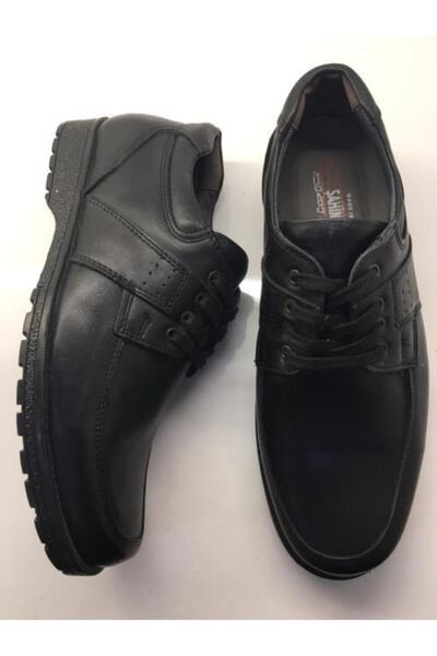 Şahin Erkek Siyah Günlük Hakiki Deri Ayakkabı 501