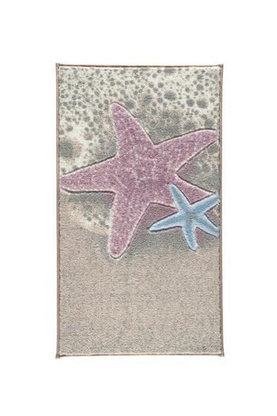 Confetti Sea Star 50x57 Ροζ Σκαλιστό Χαλί Μπάνιου