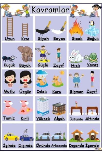 okulcenter Kavramlar Afişi (vinil) 35x50 Cm