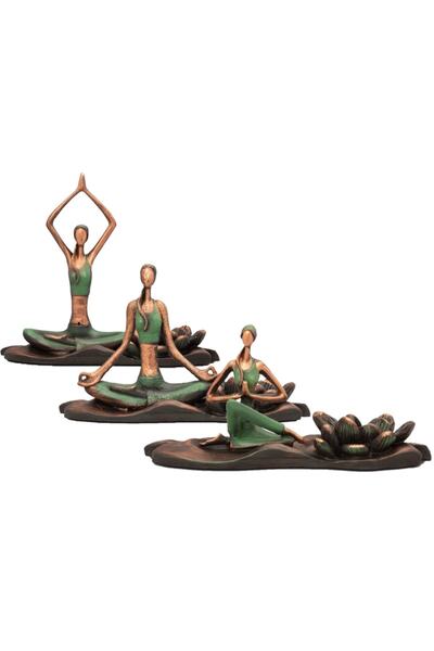 Gift Garden Yoga Yapan Kadınlar Outdoor Üçlü Takım Yeşil Orjinal Kalite