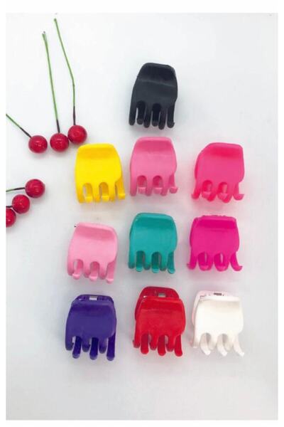 AKTUEL 10 τεμάχια πολύχρωμες πόρπες μικρού μεγέθους