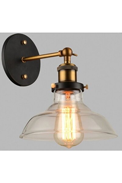 Rsylight Rys Retro Metal Articulated Decorative Honey Glass Rustic Wall Sconce