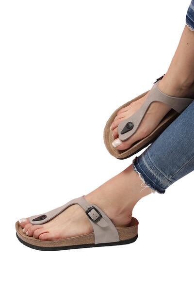 Bequemere Celeste Cork Sole Genuine Leather Flip Flop Orthopedic Unisex Slippers