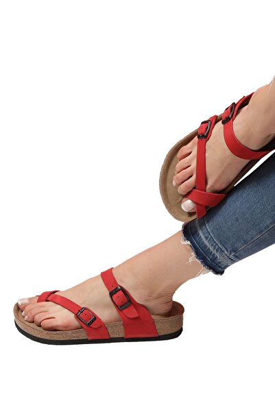 Bequemere Belle Cork Sole Genuine Leather Flip Flops Orthopedic Women's Slippers