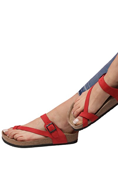 Bequemere Larissa Cork Sole Genuine Leather Flip Flops Orthopedic Women's Slippers