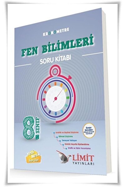 Limit Yayınları 8. Sınıf Lgs Kronometre Fen Bilimleri Soru Bankası Klp