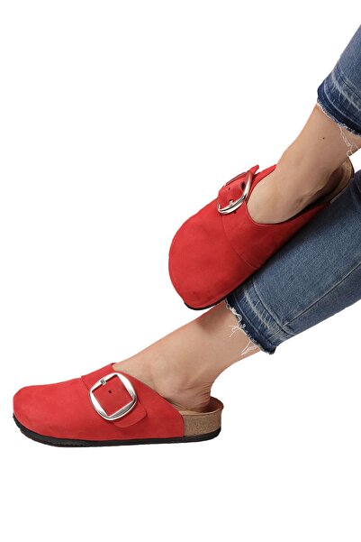 Bequemere Danica Cork Sole Genuine Leather Closed Model Orthopedic Women's Slippers