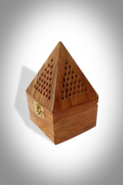 Okçu Ahşap Piramit Tütsülük Küçük