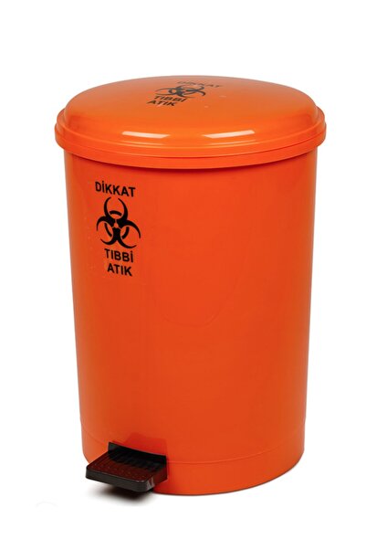 Bora Plastik 20 Liter Mono Tone Pedal Medical Waste Trash Can No:3 - Bo183