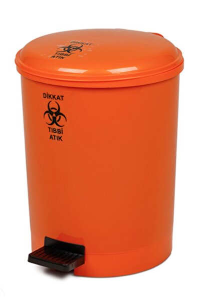 Bora Plastik 20 Liter Mono Tone Pedal Medical Waste Trash Can No:3 - Bo183