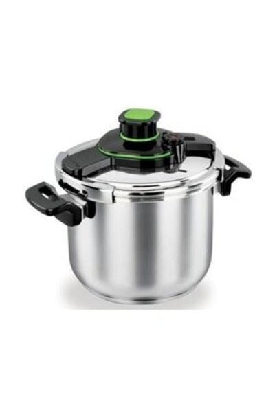 KORKMAZ A153-07 Tessa Black Pressure Cooker 10 Lt
