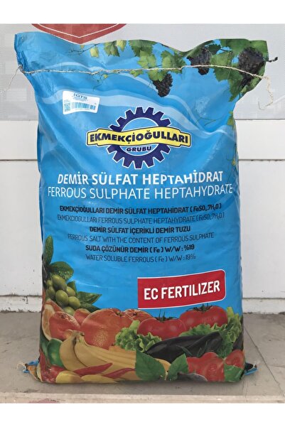 Ekmekçioğulları Demir Sülfat Gübresi Demir Sülfat Heptahidrat Demir Tuzu 5 kg