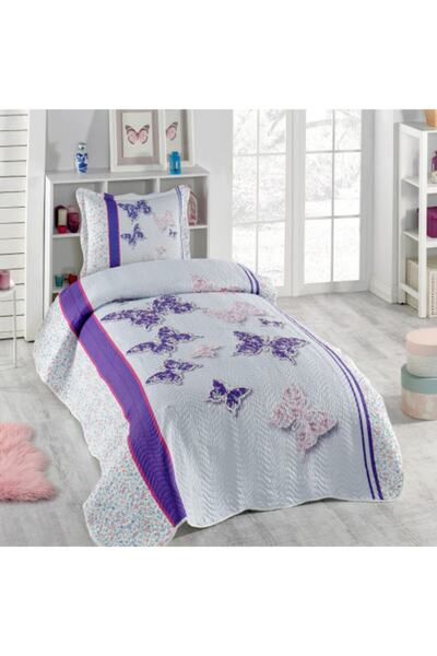 Örtüm فلاير مفرش سرير مبطن مفرد